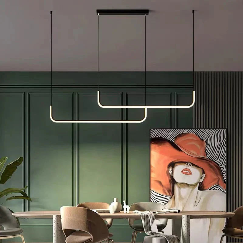 Nowoczesna lampa wisząca z wbudowaną diodą LED