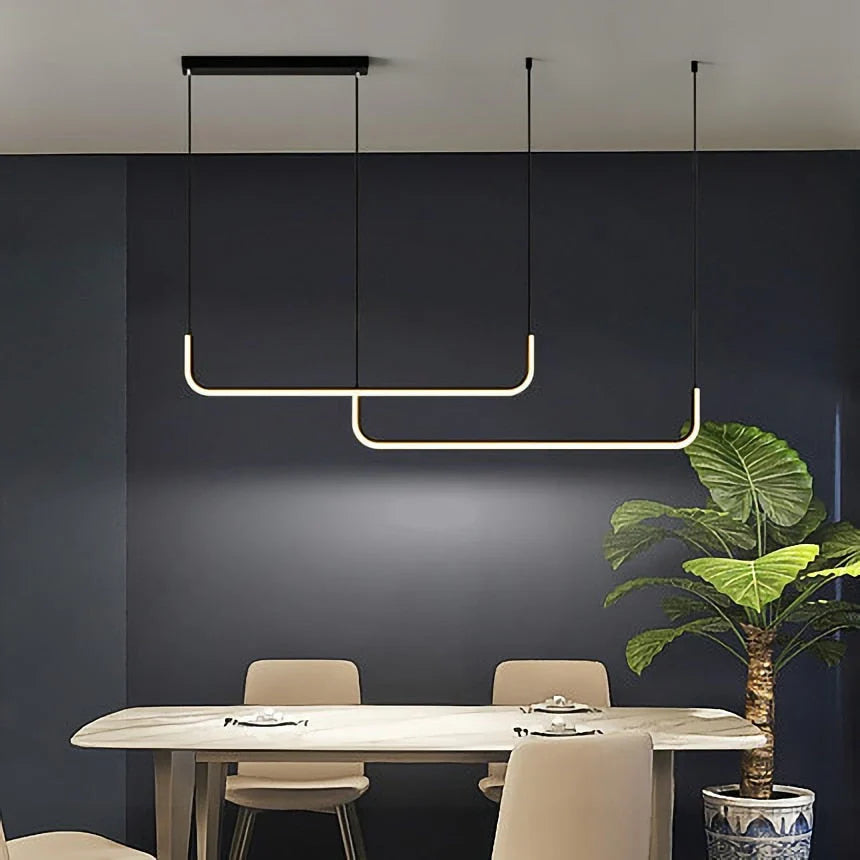 Nowoczesna lampa wisząca z wbudowaną diodą LED