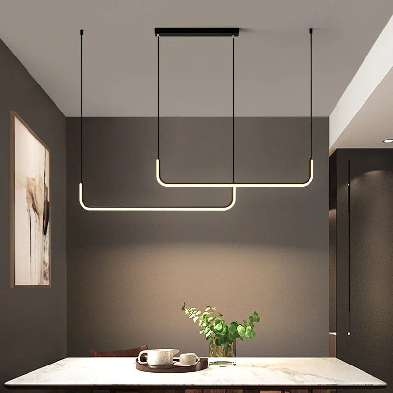 Nowoczesna lampa wisząca z wbudowaną diodą LED
