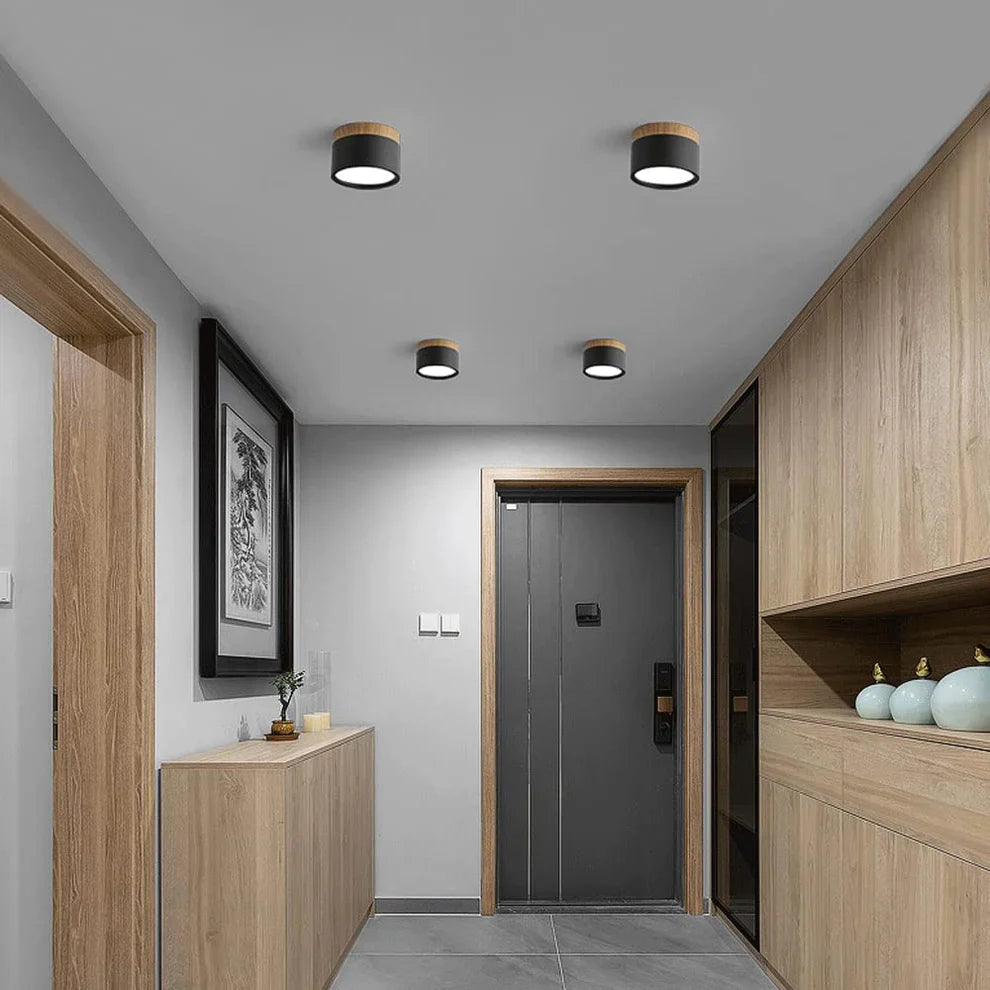 Nowoczesna skandynawska lampa sufitowa do montażu natynkowego