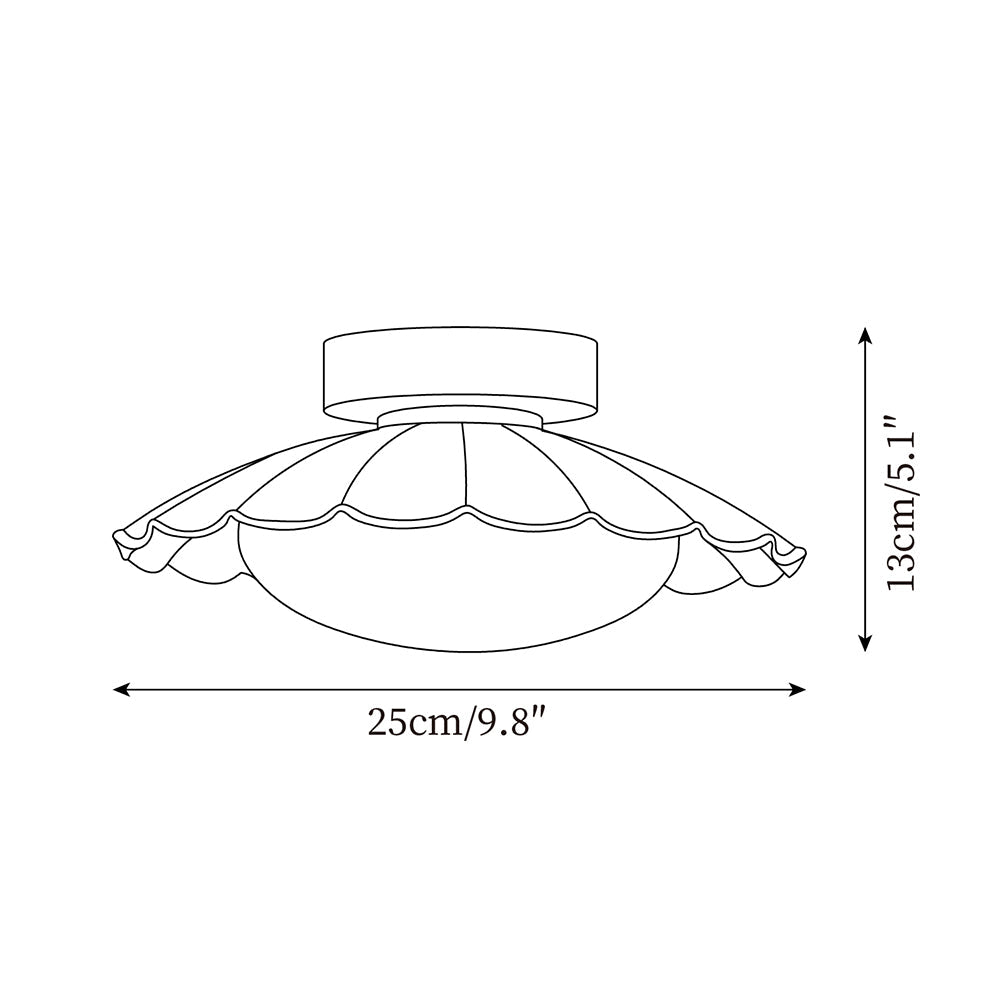 Lampa sufitowa w stylu „falistych chmur”