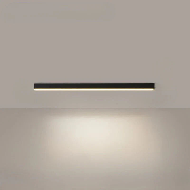 Smukłe liniowe lampy sufitowe LED w stylu skandynawskim