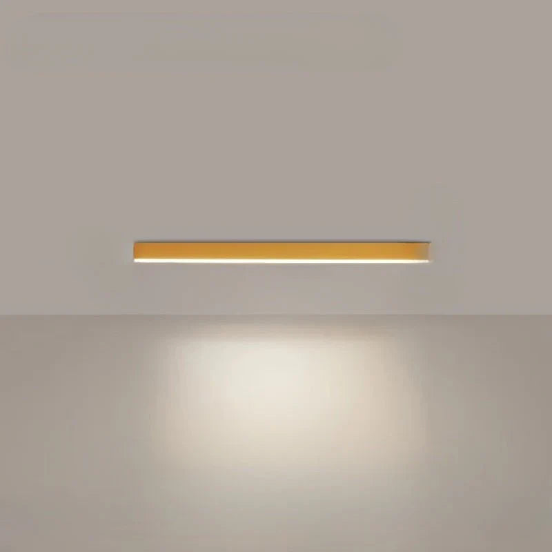 Smukłe liniowe lampy sufitowe LED w stylu skandynawskim