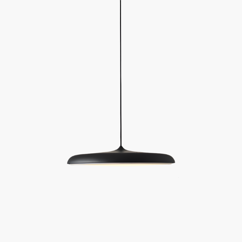 Skandynawska lampa LED wisząca dysk – nowoczesne oświetlenie wnętrz