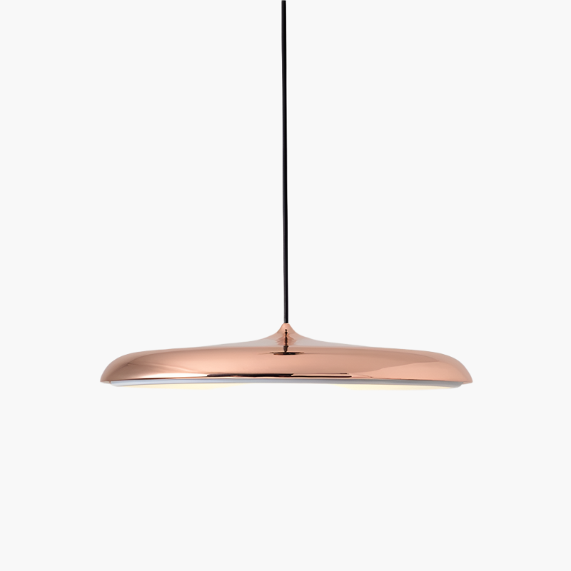 Skandynawska lampa LED wisząca dysk – nowoczesne oświetlenie wnętrz