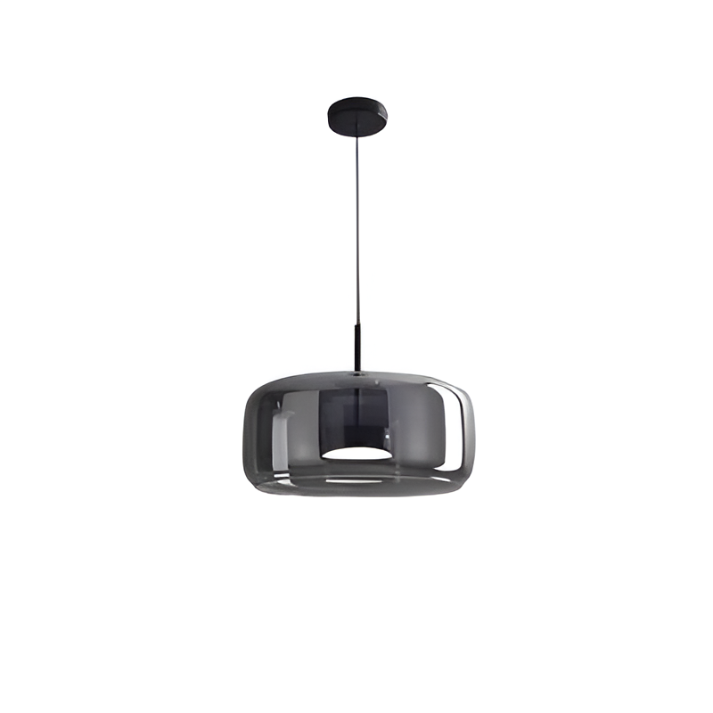 Lampa wisząca w stylu mid-century z trzema kloszami i regulowanymi przewodami