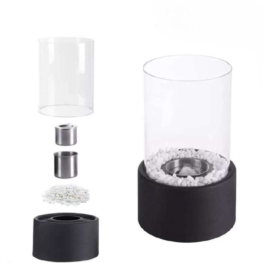 Klasyczna szklana dekoracyjna lampa olejowa z wiecznym płomieniem
