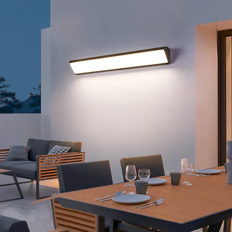 Odporna na warunki atmosferyczne zewnętrzna lampa ścienna LED do ogrodu