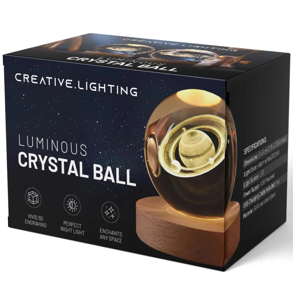 Dekoracyjna kula 3D Galaxy LED lampka nocna
