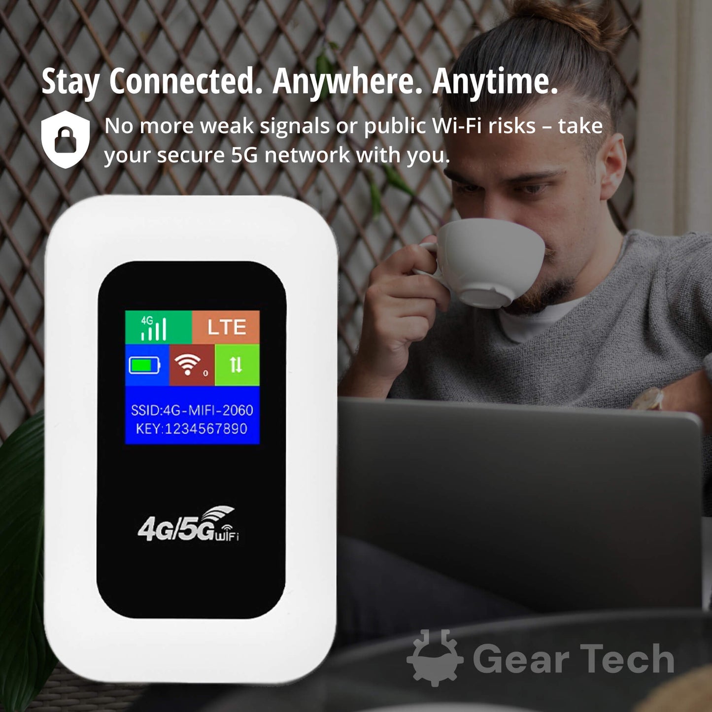 Wydajny router WiFi 5G LTE do kampera, campingu i pracy zdalnej