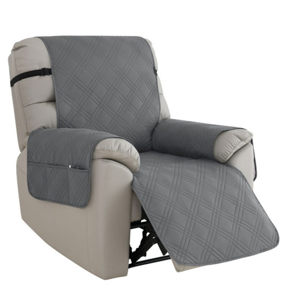 Quilted Recliner Chair Cover - Waterproof Non-Slip