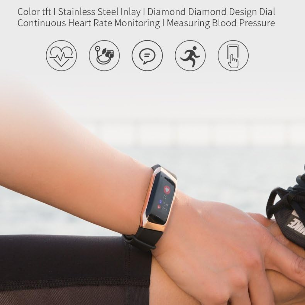 Sportowy Smartwatch z Pomiarem Ciśnienia, Pulsu i Monitorowaniem Snu