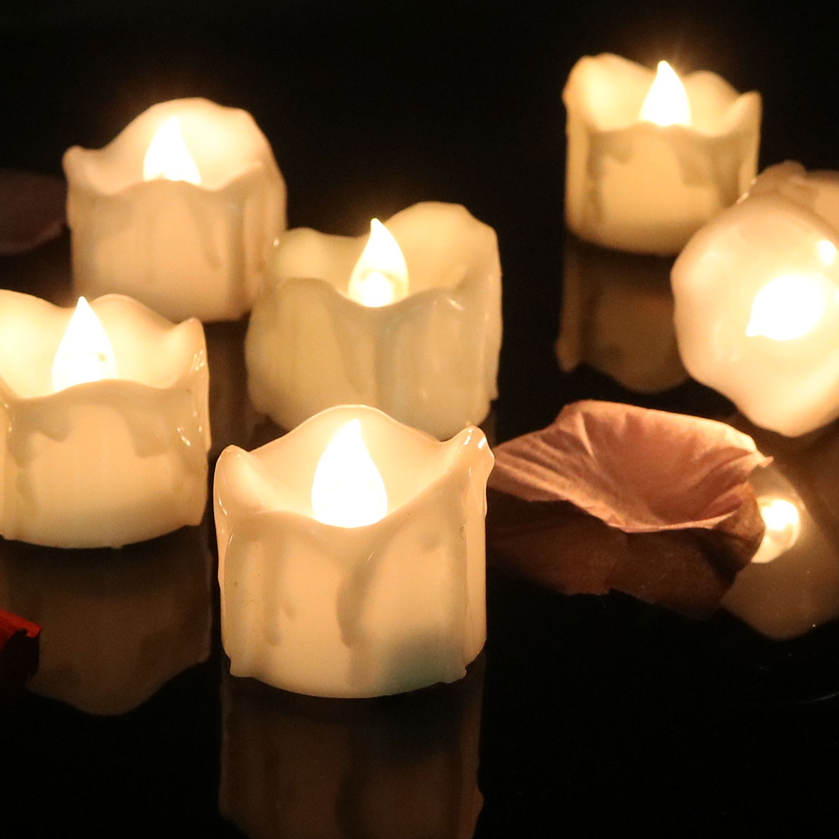 Przenośna bezpłomieniowa świeca LED do dekoracji wnętrz