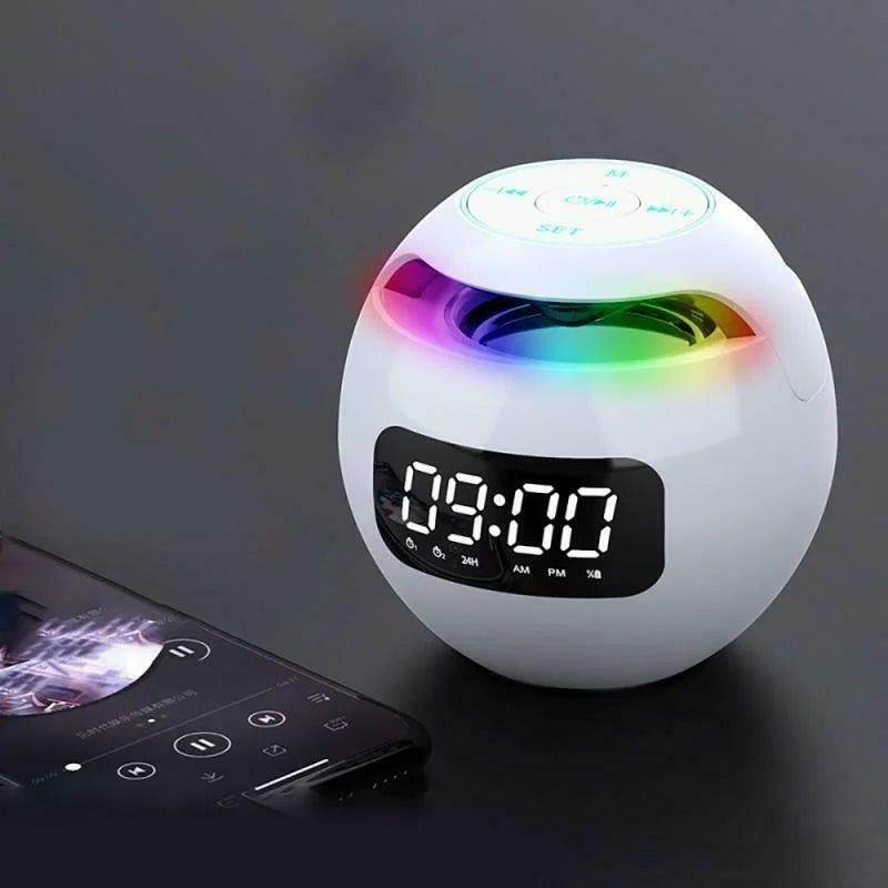 Wielofunkcyjny zaawansowany budzik Bluetooth z pokazem świateł LED
