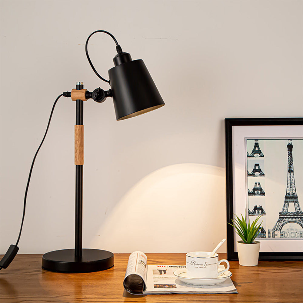 Minimalistyczna lampka nocna do sypialni w stylu skandynawskim z oświetleniem LED
