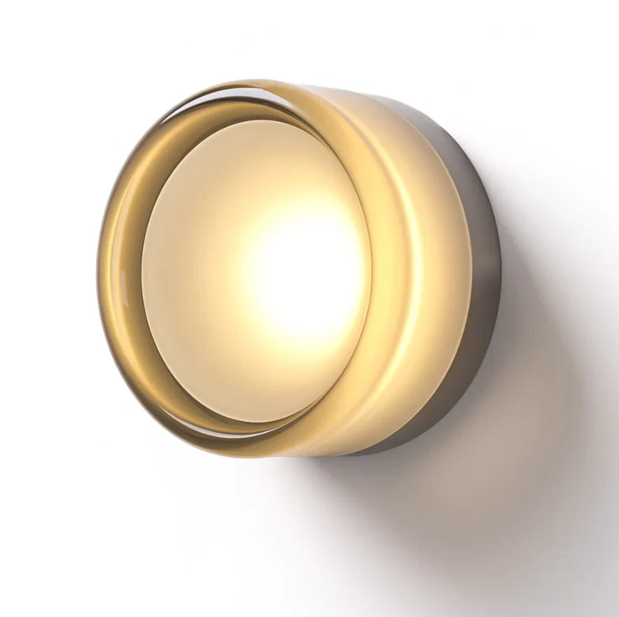 Nowoczesna okrągła skandynawska lampa ścienna LED