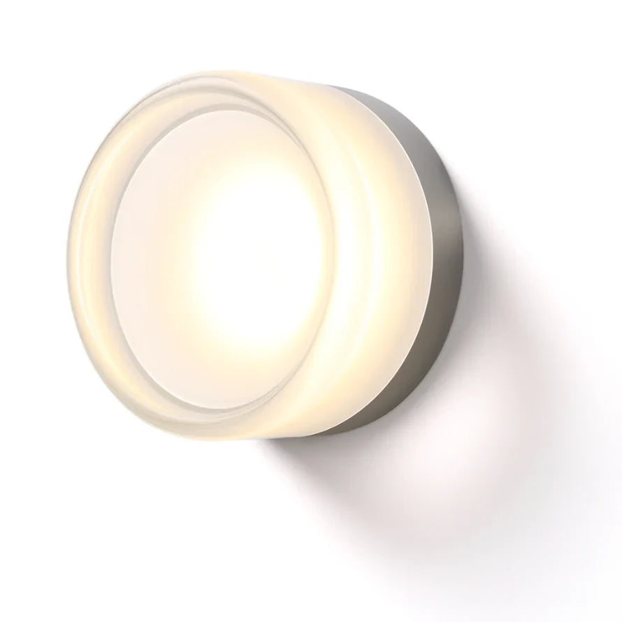 Nowoczesna okrągła skandynawska lampa ścienna LED