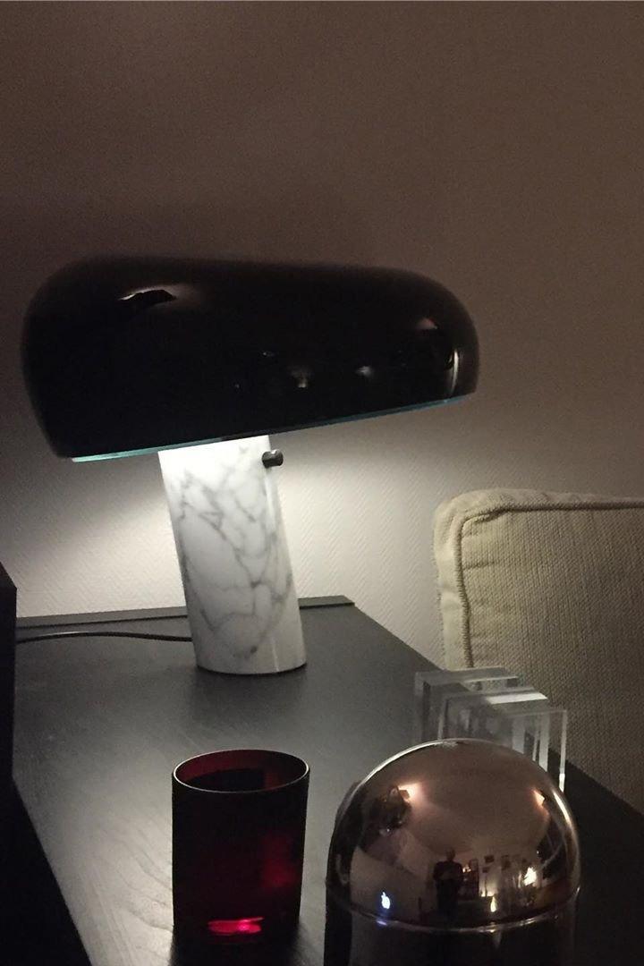 Dekoracyjna grzybowa marmurowa lampa stołowa na biurko