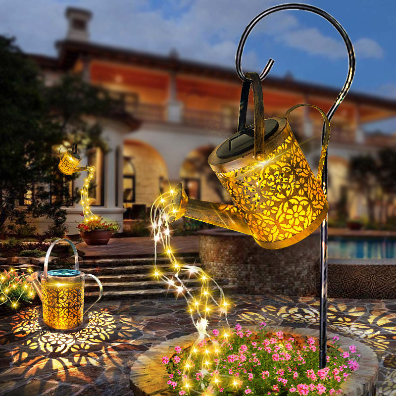 Czarująca lampa ogrodowa zasilana energią słoneczną – LED oświetlenie do patio i ogrodów