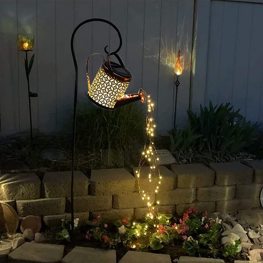 Czarująca lampa ogrodowa zasilana energią słoneczną – LED oświetlenie do patio i ogrodów