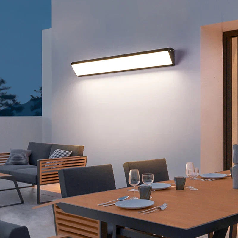 Energooszczędna smukła zewnętrzna lampa ścienna LED – wodoodporna i odporna na warunki atmosferyczne