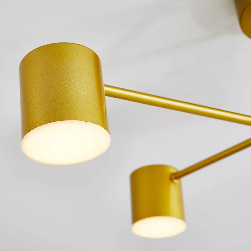 Atmosferyczna lampa sufitowa z 6 lampkami i trybami kolorów - Inspirowana stylem skandynawskim