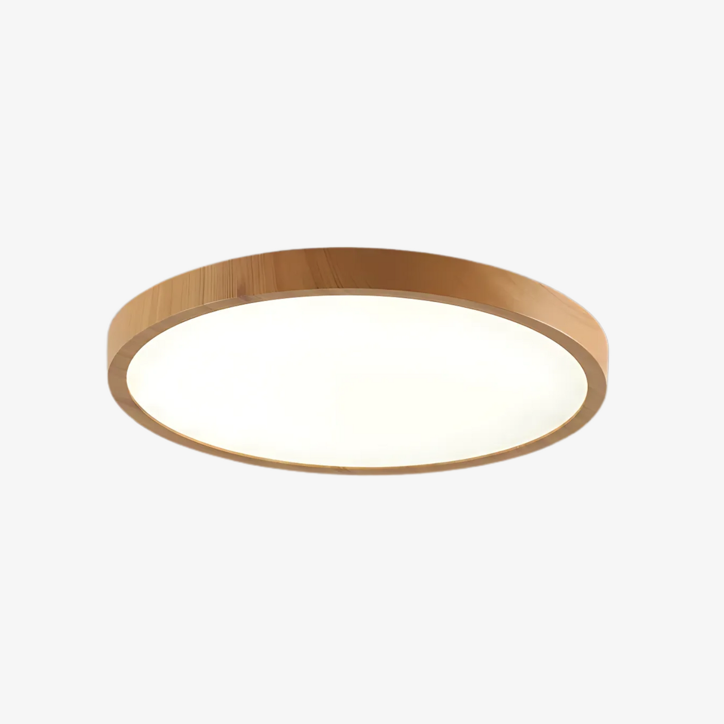 Relaksująca drewniana lampa sufitowa LED Japandi do domu