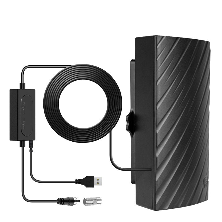 Antena TV Wewnętrzna DVB-T2 4K HD – Duży Zasięg, Wzmacniacz Sygnału, Cyfrowa Antena Pokojowa