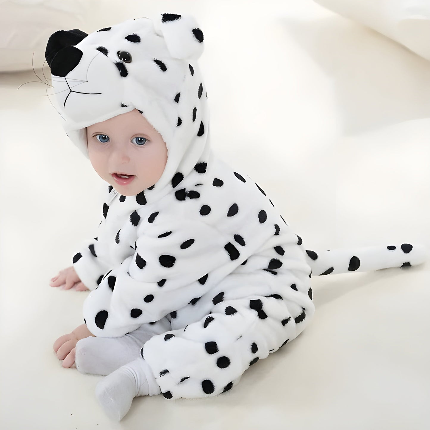 Soft Baby Animal Onesie – Warm Hooded Pajamas