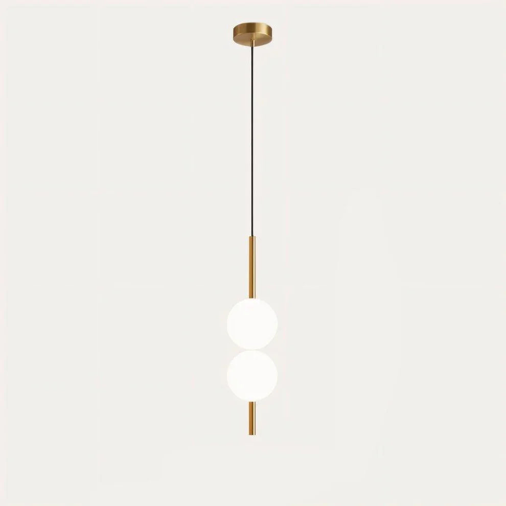 Minimalistyczna skandynawska okrągła lampa wisząca