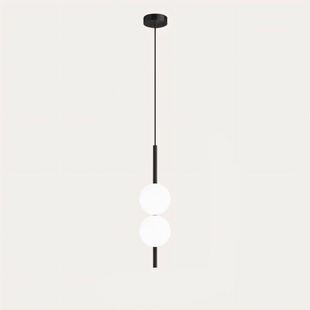 Ekskluzywna szykowna nordycka szklana lampa sufitowa