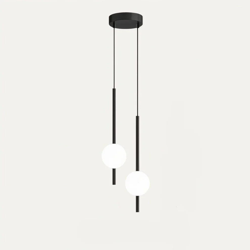 Minimalistyczna skandynawska okrągła lampa wisząca