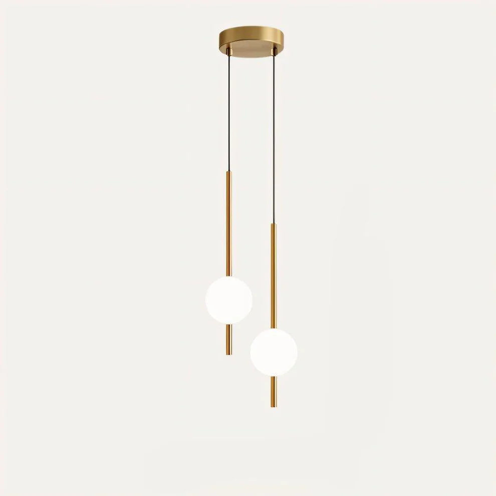 Minimalistyczna skandynawska okrągła lampa wisząca