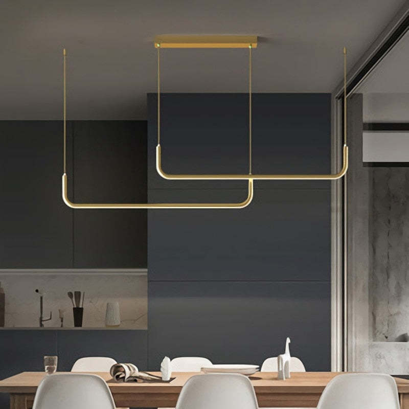 Minimalistyczna smukła lampa wewnętrzna do pomieszczeń mieszkalnych