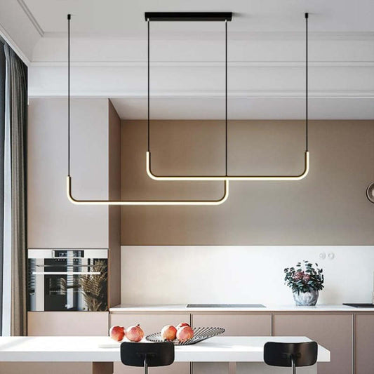 Minimalistyczna smukła lampa wewnętrzna do pomieszczeń mieszkalnych
