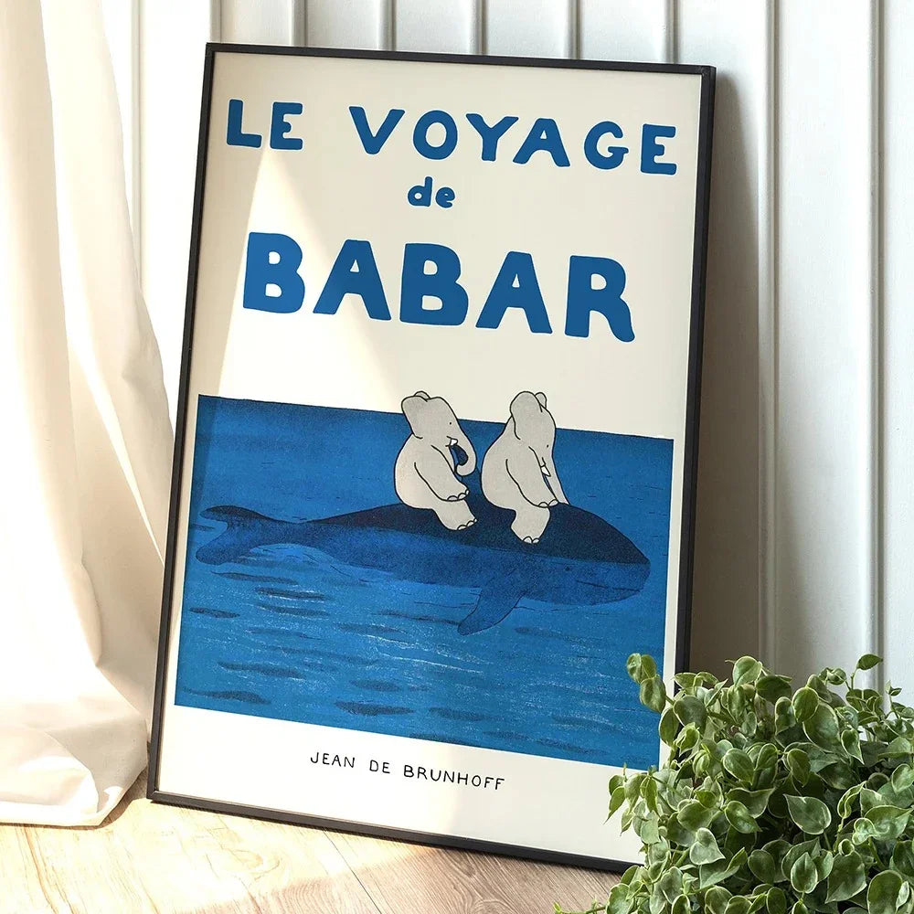 Plakat ścienny z motywem klasycznej przygody Babara