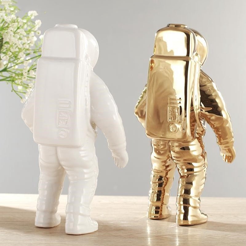 Wazon figurka astronauty dekoracja wnętrza styl kosmiczny