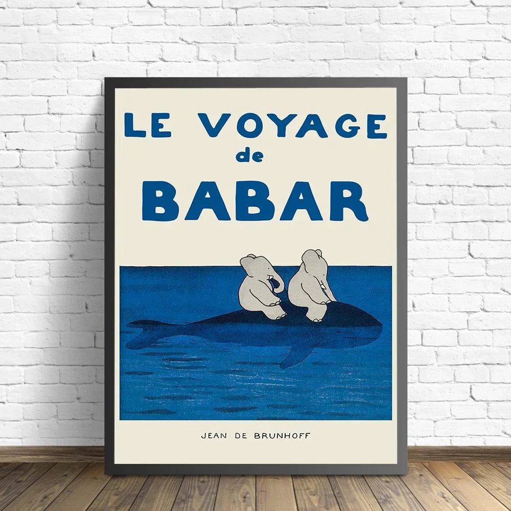 Plakat ścienny z motywem klasycznej przygody Babara