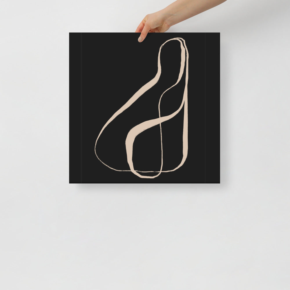 Grafika ścienna z motywem kaligrafii – minimalistyczny projekt typograficzny