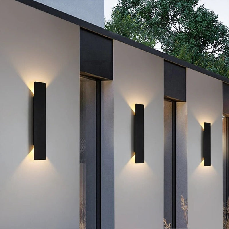 Minimalistyczna Smukła Zewnętrzna LED Lampa Ścienna