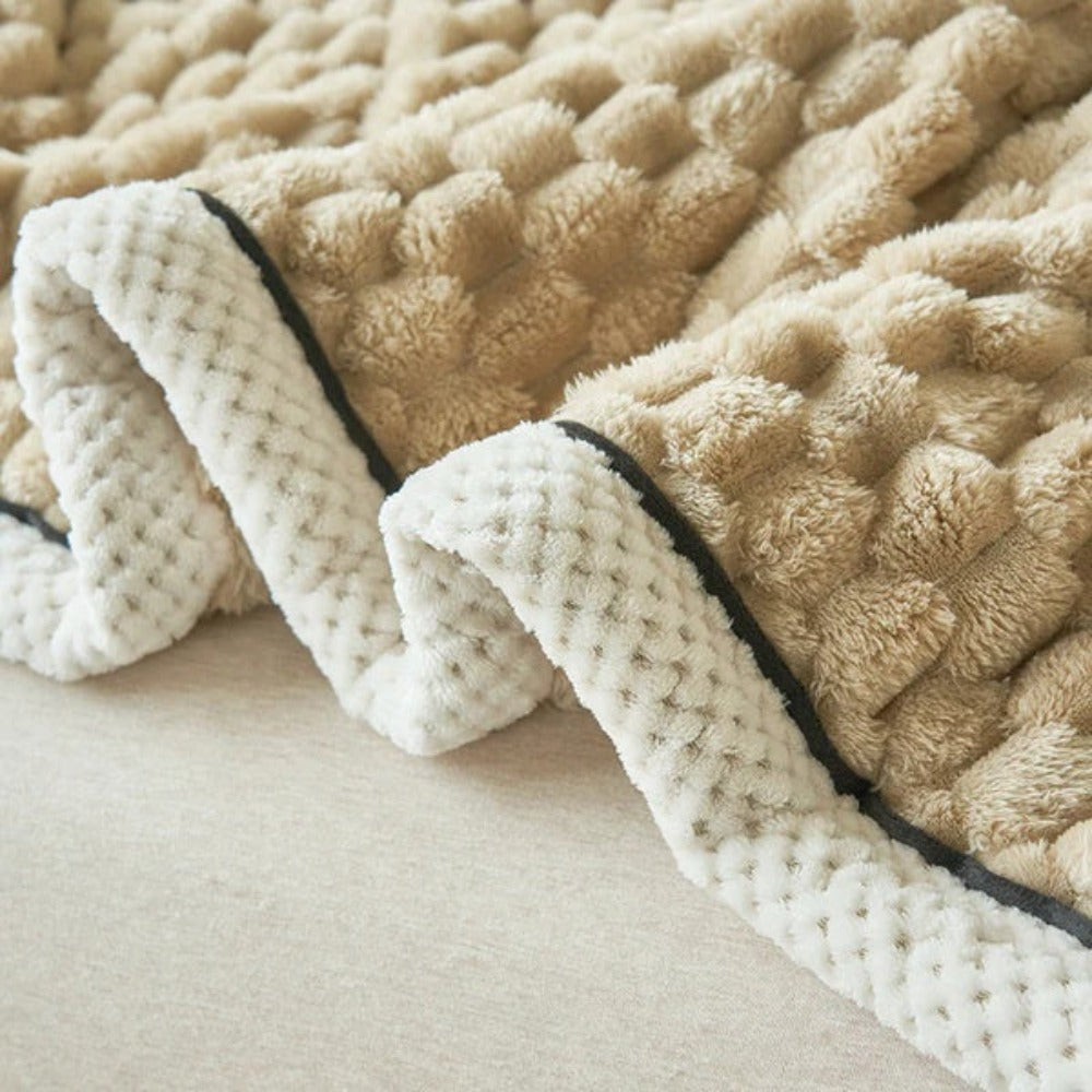 Stylowy Ultra Miękki Puszysty Koc Cloud
