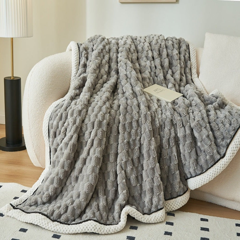 Stylowy Ultra Miękki Puszysty Koc Cloud