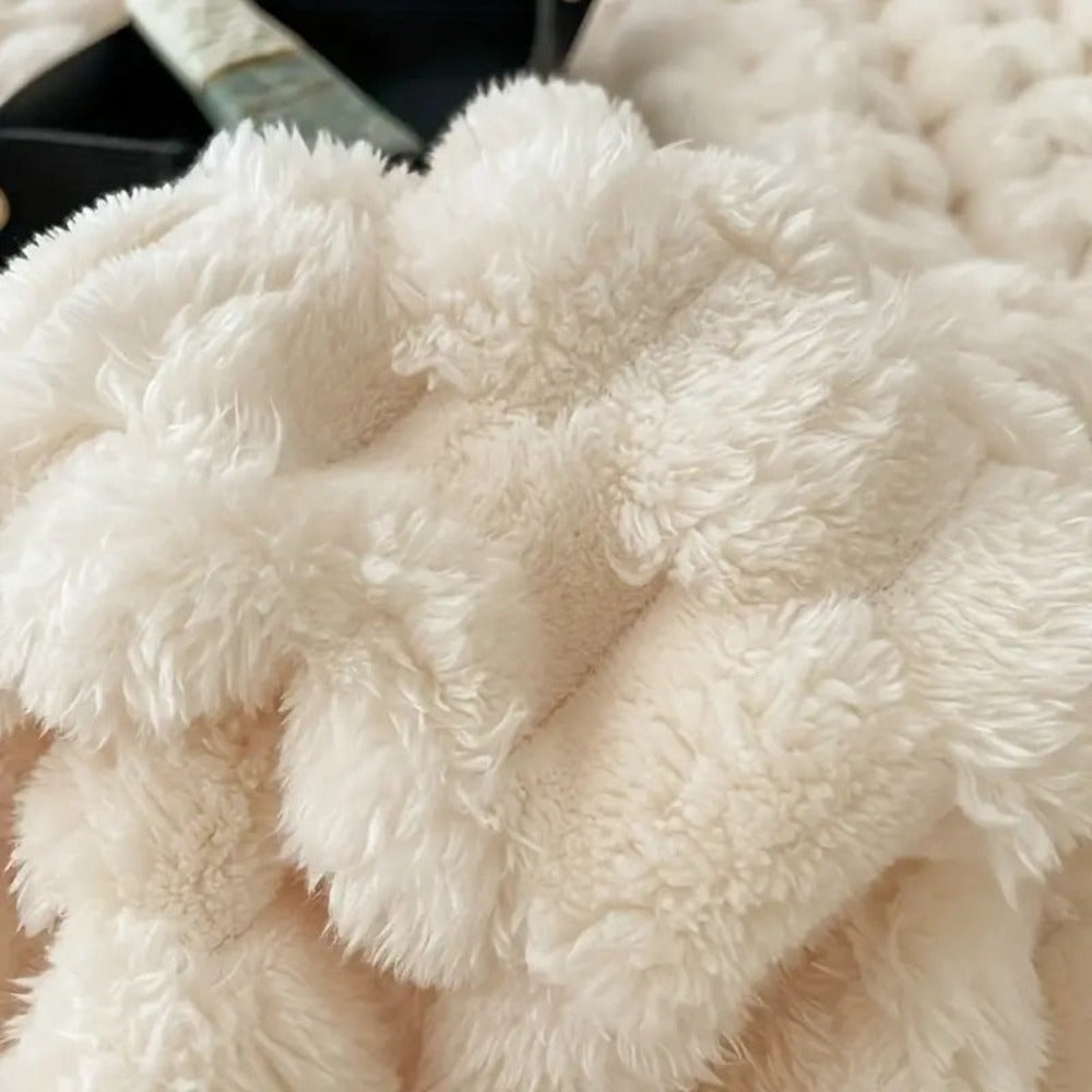 Stylowy Ultra Miękki Puszysty Koc Cloud