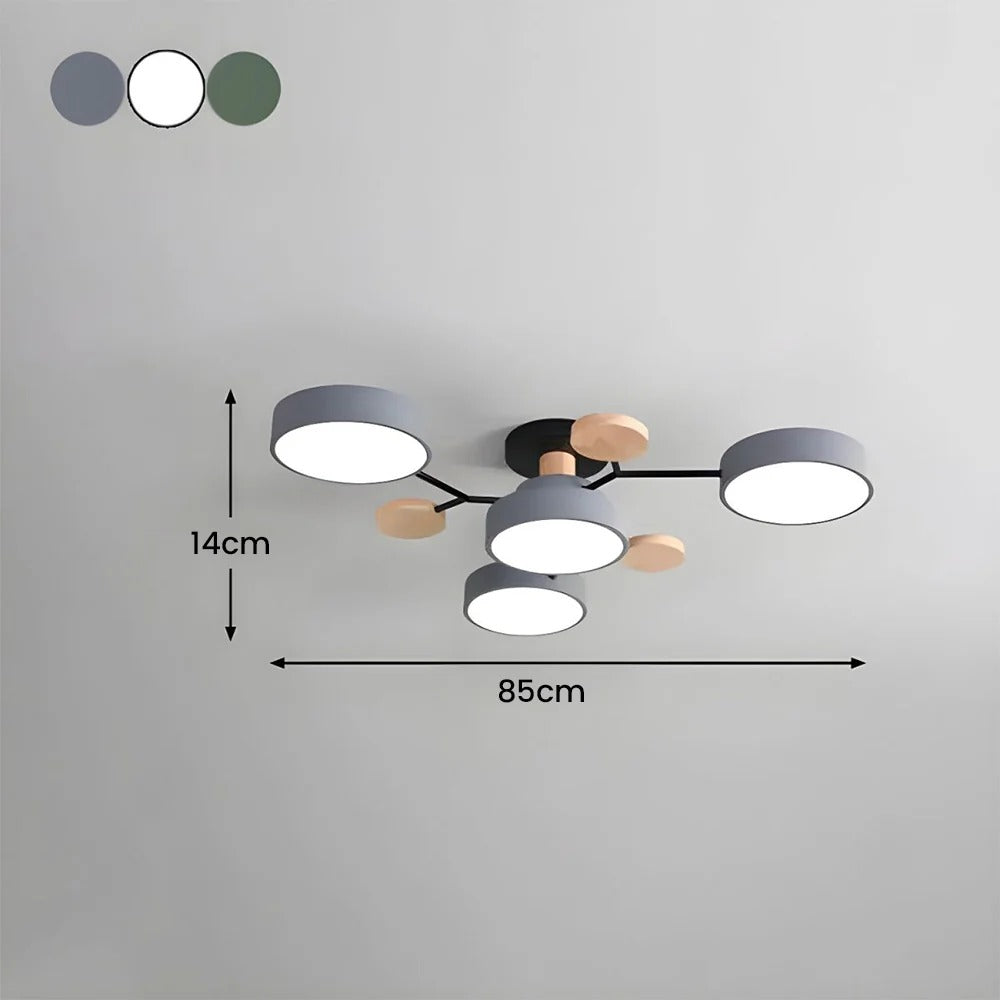 Minimalistyczna wszechstronna lampka sufitowa LED do wnętrz