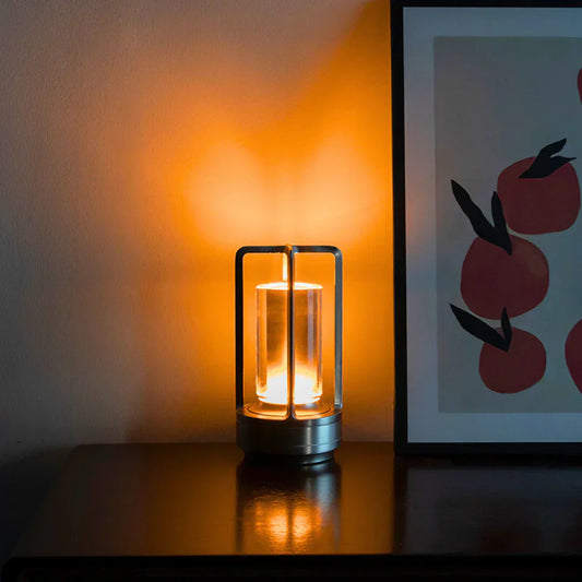 Dekoracyjna kryształowa lampa nocna LED dotykowa