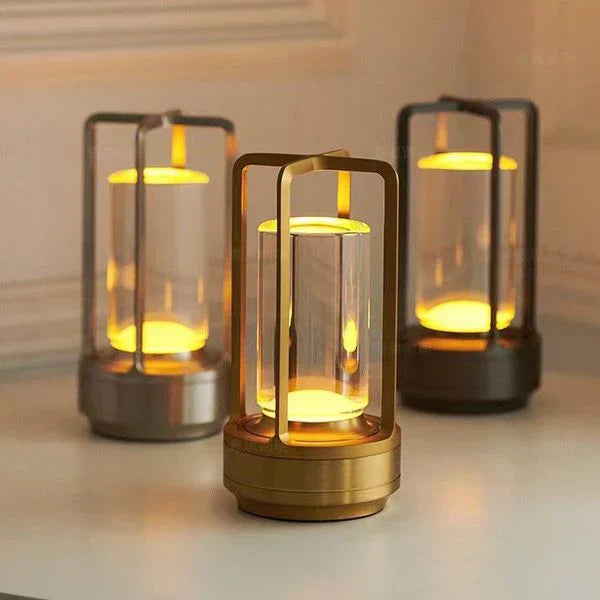Dekoracyjna kryształowa lampa nocna LED dotykowa