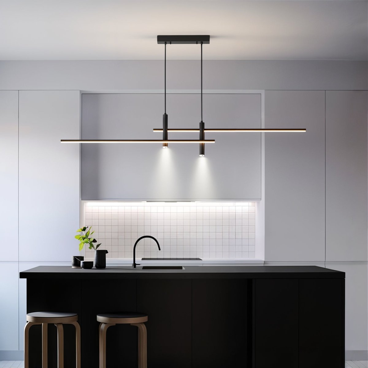 Regulowana wnętrze lampa wisząca LED z trybami ściemniania