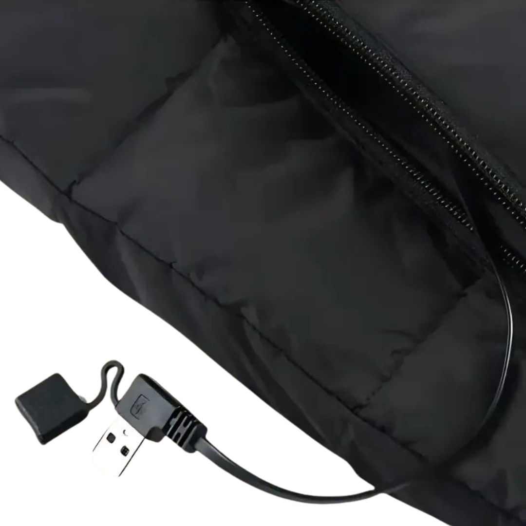 Elektrycznie ogrzewana kamizelka outdoorowa z 3 regulowanymi poziomami ogrzewania