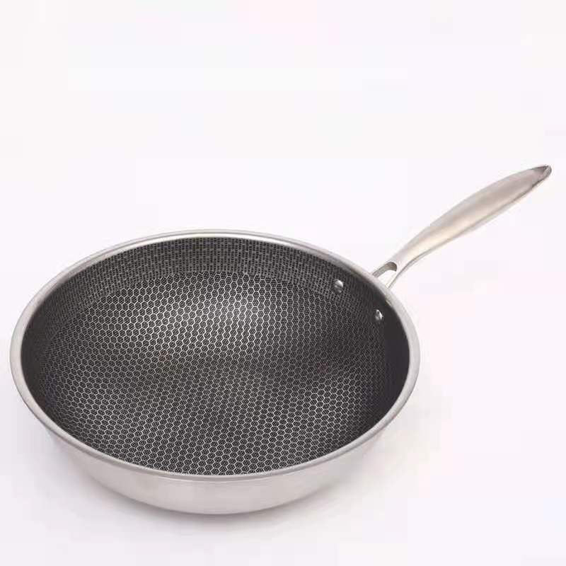 Uniwersalna Wytrzymała Patelnia Non-Stick ze Stali Nierdzewnej