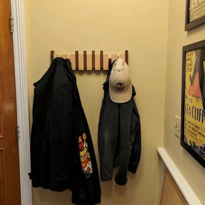 Decorative wooden piano hanger for wall mounting